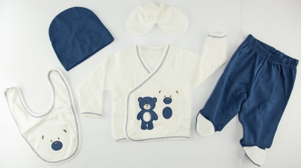 Preview: 5er Set mit Bärenmotiv