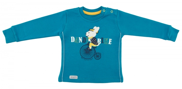 Sweatshirt - Fahrrad und Hase Stickerei