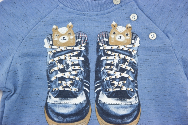 Sweatshirt mit Schuhprint