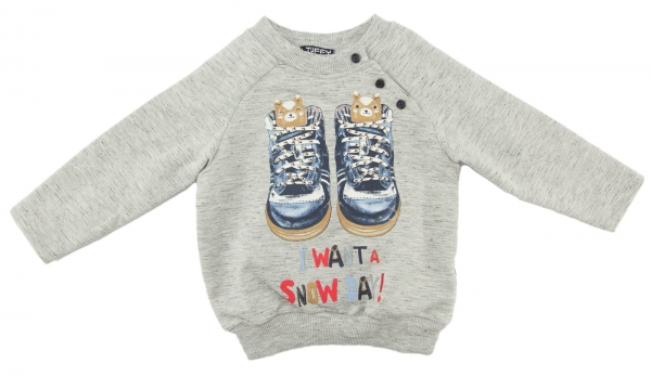 Sweatshirt mit Schuhprint