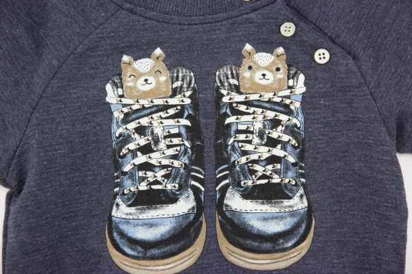 Sweatshirt mit Schuhprint