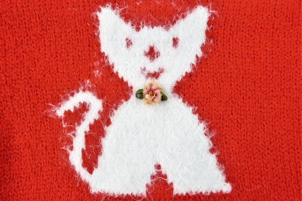 Strickpullover mit Spitze