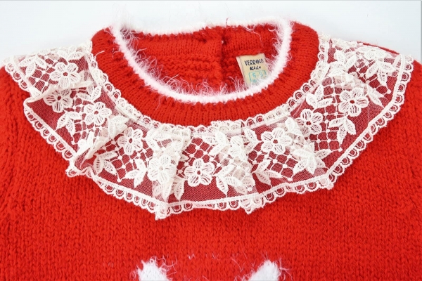 Strickpullover mit Spitze