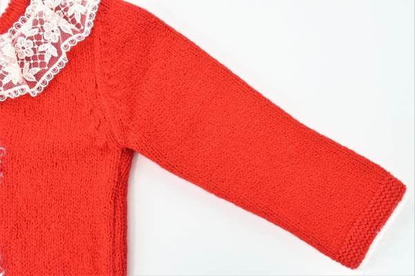 Strickpullover mit Spitze