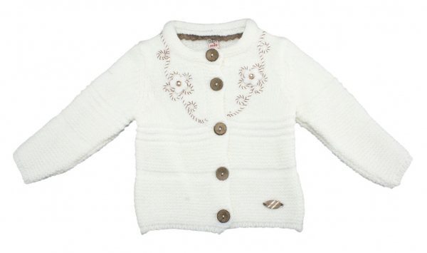 Strickjacke mit Blume