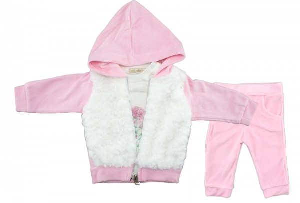 3er Set - Jacke mit Kapuze